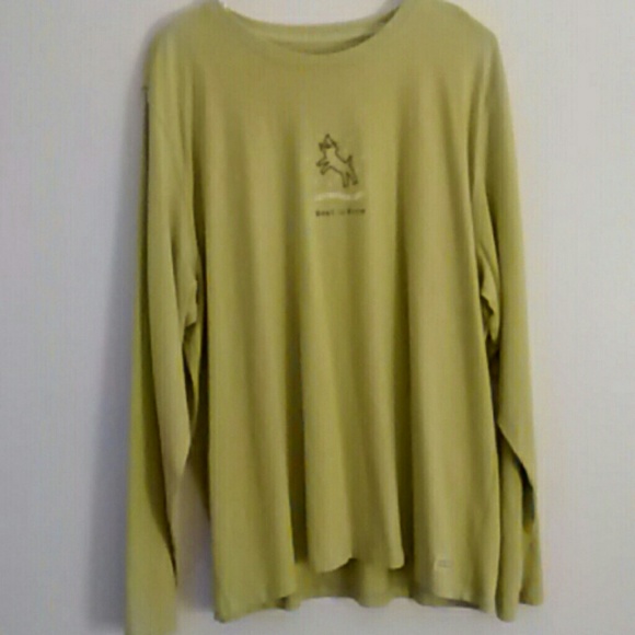 EUC. Women's Life is Good Long Sleeve Shirt.