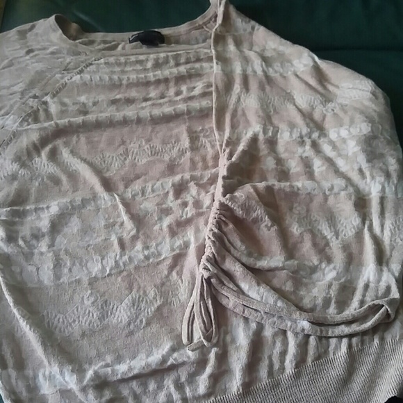 Cream and White Sweater