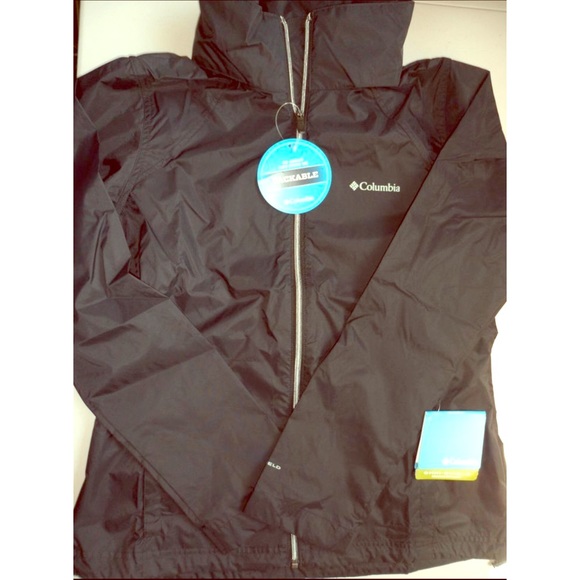 Black Columbia jacket. WATERPROOF!