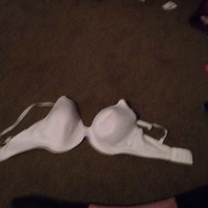 Solid white bra