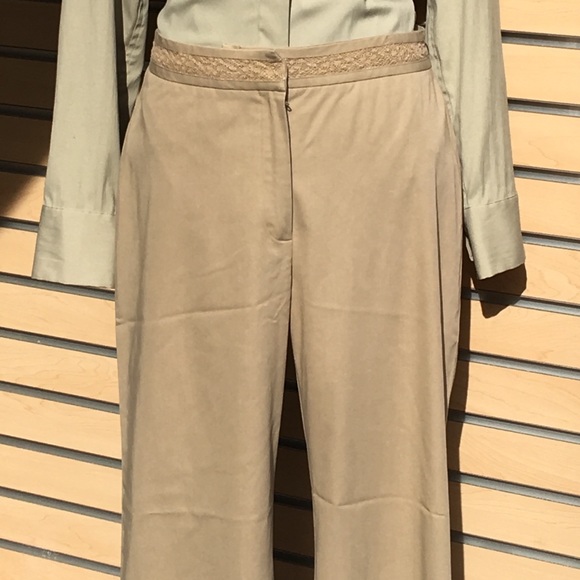 Ann Taylor Embroidered Waist Slacks