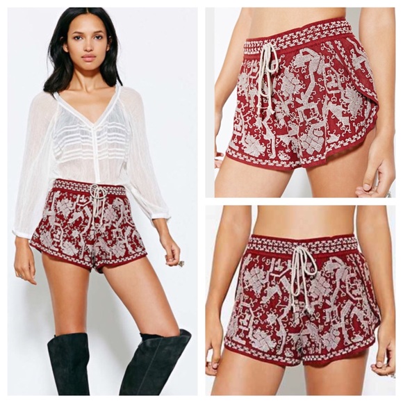 Urban Outfitters Pants - Urban Outfitters Ecote Embroidered Run Short