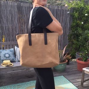 Everlane canvas zip tote