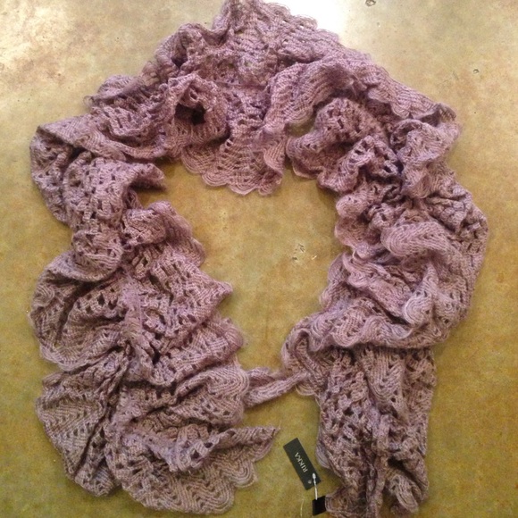 Light Purple Ruffle Scarf