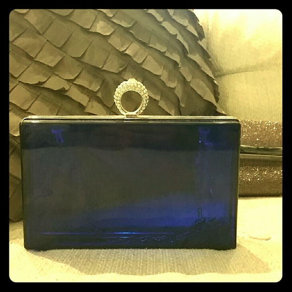 Blue plastic clutch