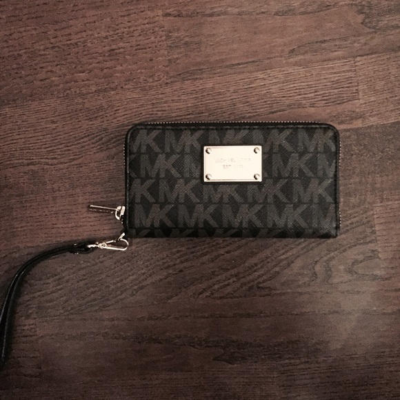 Michael Kors Wristlet, Brown - Picture 1 of 3