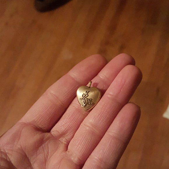 Gold locket charm