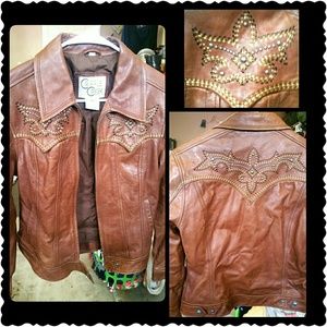 Cripple creek leather jacket