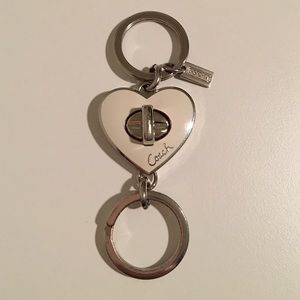 AUTHENTIC COACH Turn-lock 2 in 1 valet key-chain