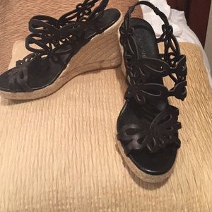 Lovely leather wedge sandal