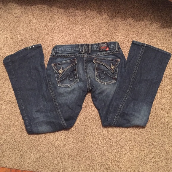 Lucky jeans, hem needs slight repair