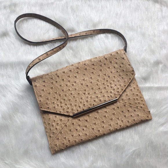 Merona Handbags - 🔱 Faux Ostrich Envelope Clutch