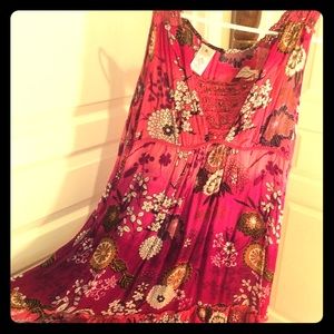 Sundress with bronze beading