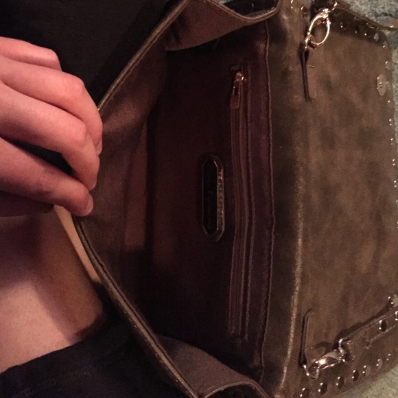 Beige clutch with removable strap - Picture 2 of 2