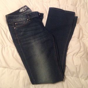 Express dark wash jeans