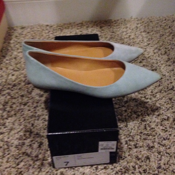 J crew pale mint flats - Picture 2 of 4