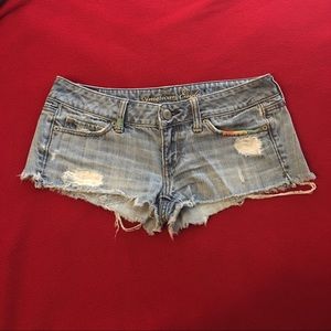 American Eagle Distressed Jean Shorts