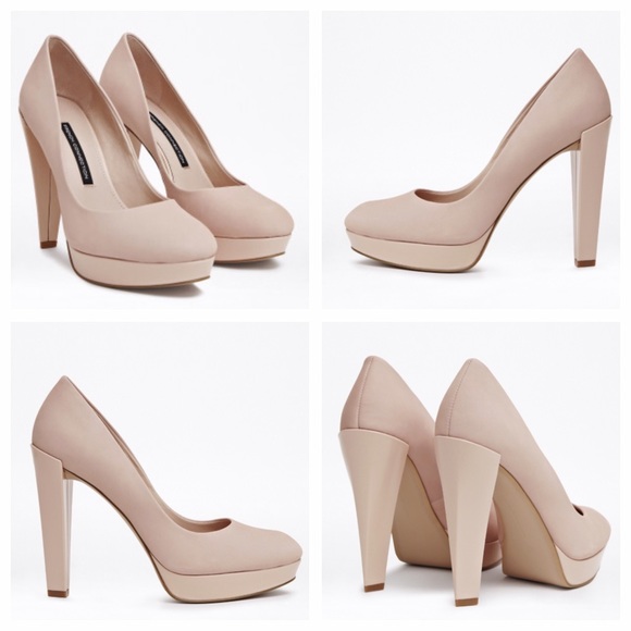French Connection Shoes - HOLD: Blush Pale Pink Platform Pumps
