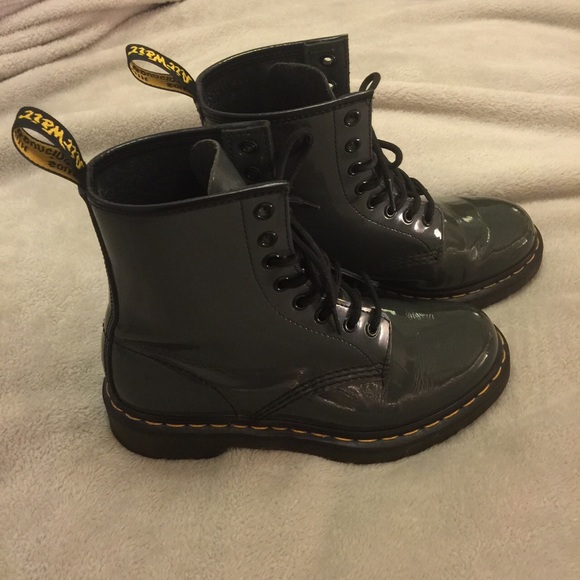 Size 7 Doc Martens Patent Grey