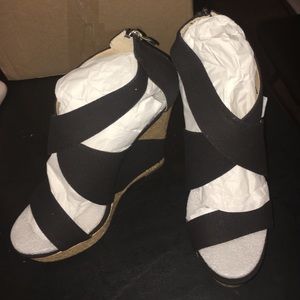 Sexy strapped wedges