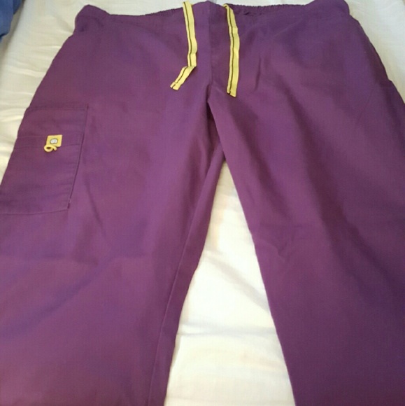 Purple scrub pants