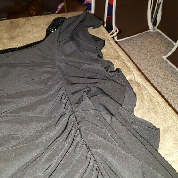 Black one shoulder body con dress - Picture 4 of 4