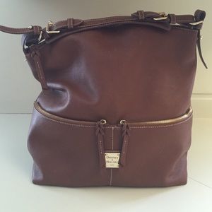 Dooney & Bourke brown leather shoulder bag