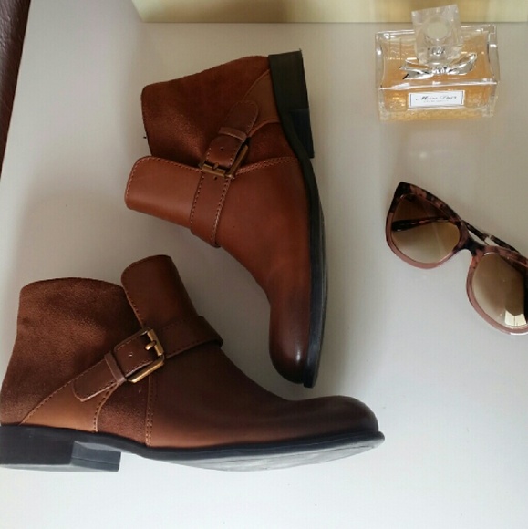 Franco Sarto leather/suede booties
