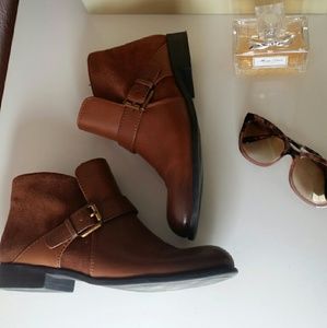 Franco Sarto leather/suede booties