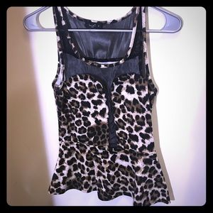 Cheetah print blouse