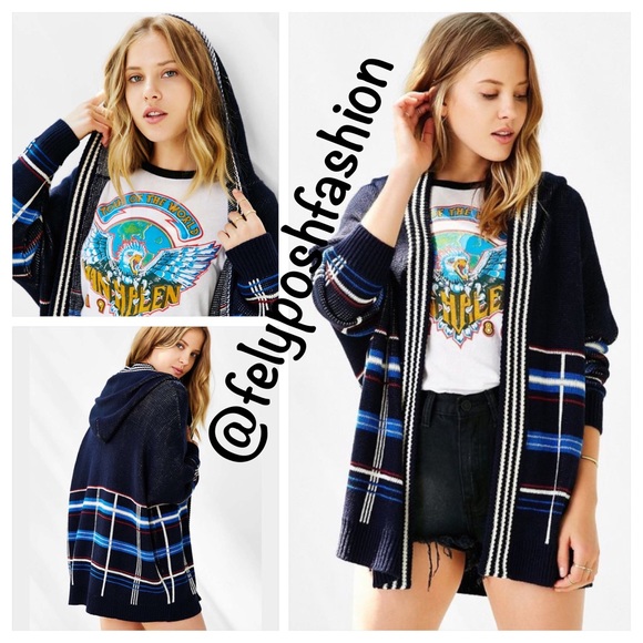 Urban Outfitters Ecote Hooded Open Cardigan