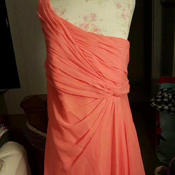 Coral bridesmaid dress