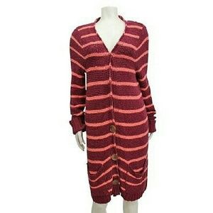 FP Beach Free People knit north beach stripe Sz L