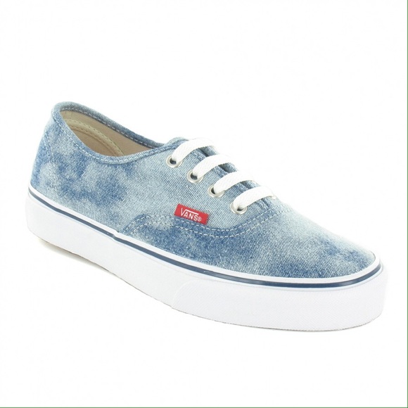Bleached denim vans