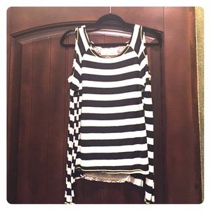 Long-Sleeve Vintage Havana top
