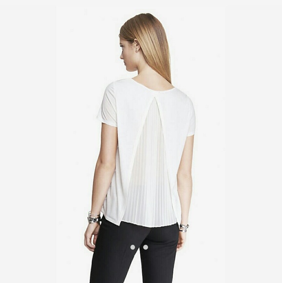 Express crepe back top