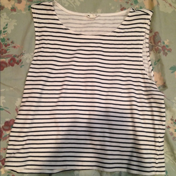 Striped crop top