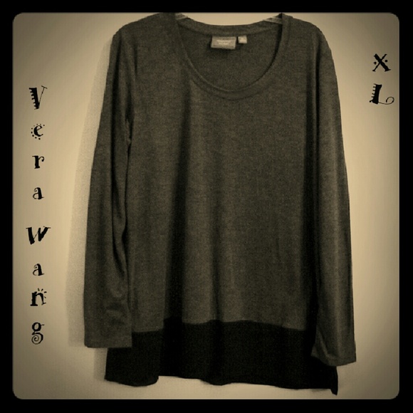 Vera Wang Tops - LOOK! 👀 VERA WANG long grey/black tunic