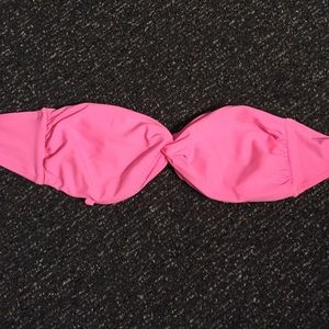 Super cute neon pink bikini bandeau top!