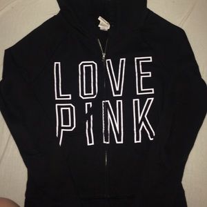 Black zip up hoodie