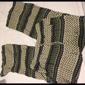 pattern flare pants