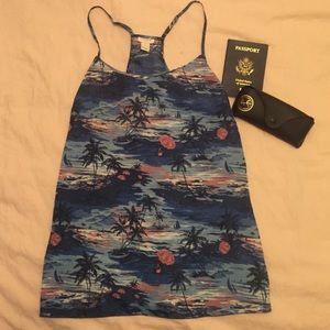 tropical jcrew tanktop