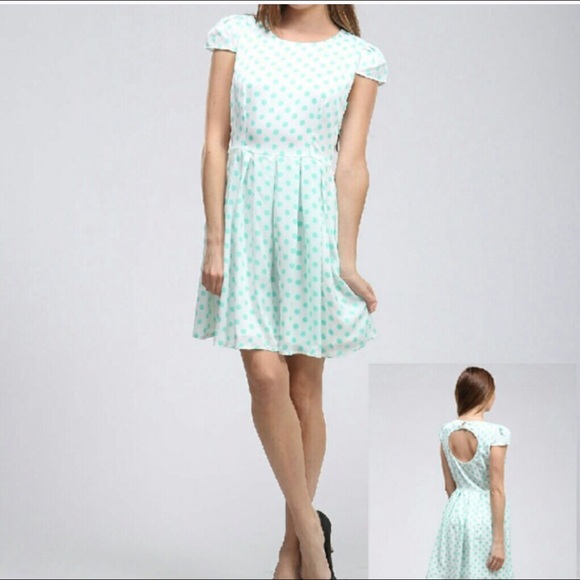 Moon collection "Sky Blue Dot Spring Dress"