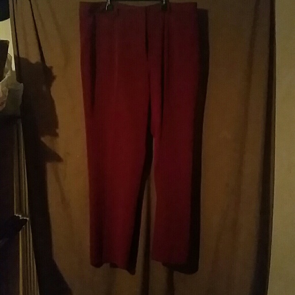 Red dress pants