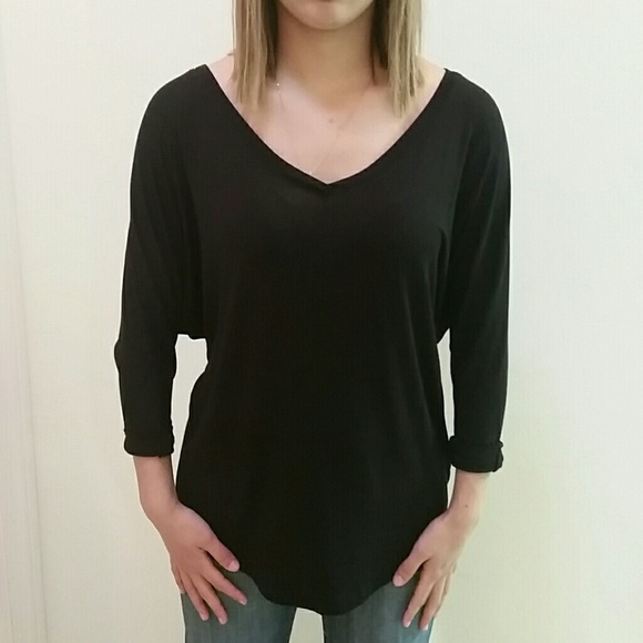 Black cotton top makes you look skinny