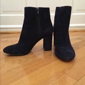 Nine West Blue Suede Booties