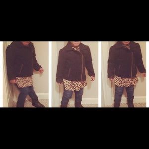 SALE! Toddler Moto jacket and leopard print shirt