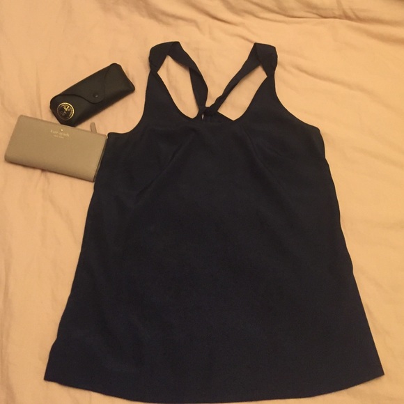navy blue jcrew tanktop