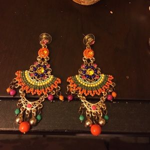 Fun colorful boho earnings