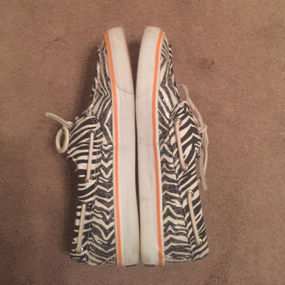 Women's Zebra Sperry Topsiders - Picture 3 of 3